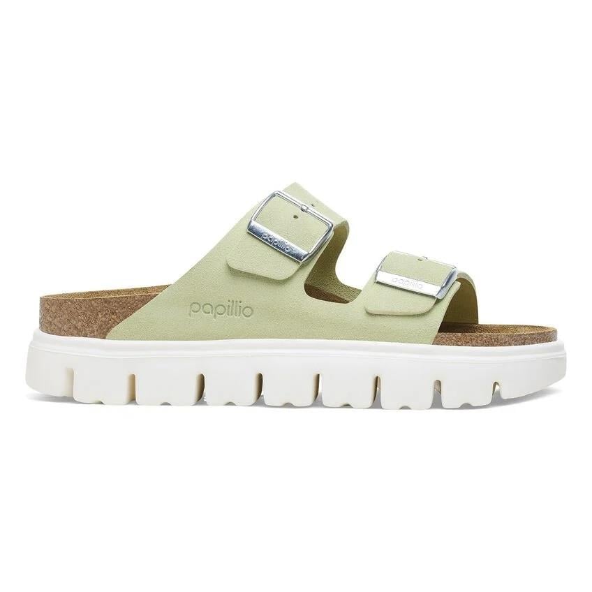 Birkenstock Arizona Chunky VL Soluk Yeşil Çift Tokalı Kadın Terlik 1026888 v1-Y