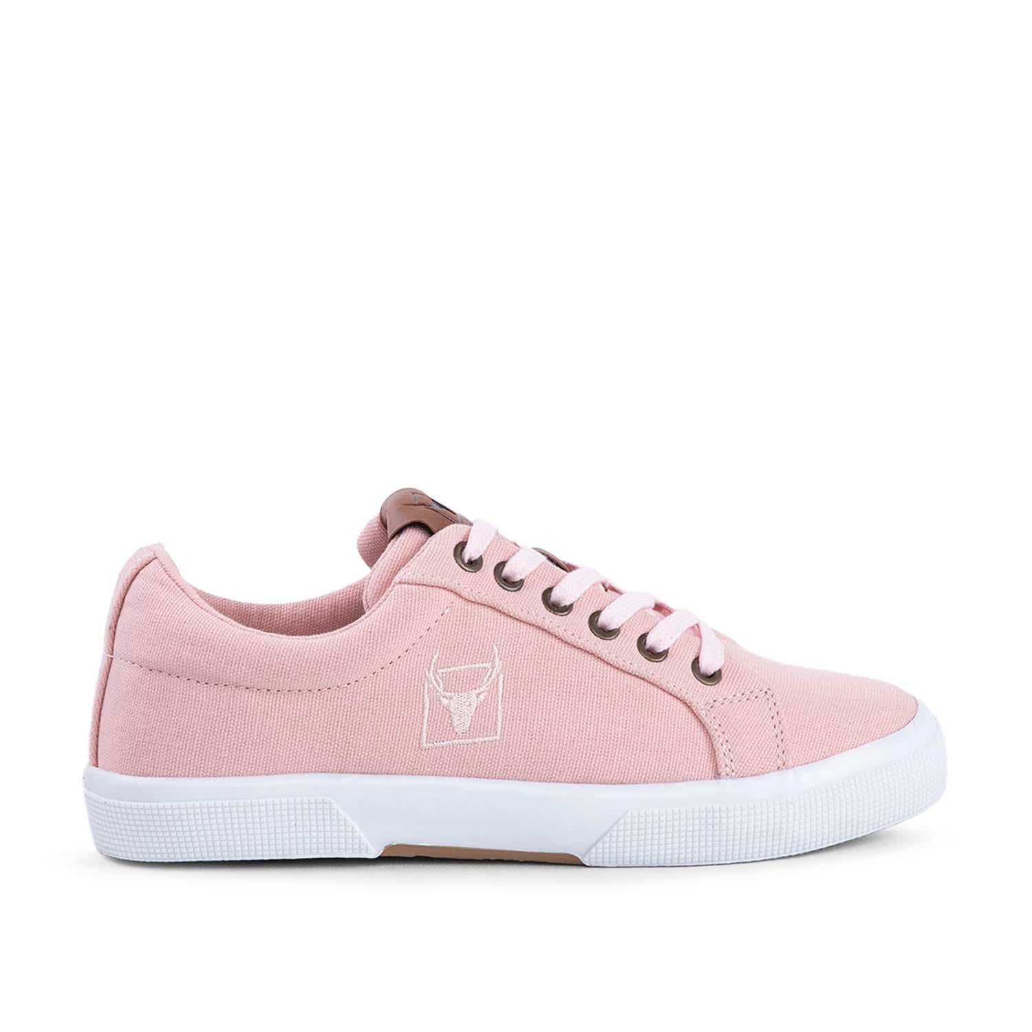BUCKHEAD 4213 Mayer Pudra Pembe Yazlık Keten Comfort Erkek Sneaker Spor Ayakkabı v1