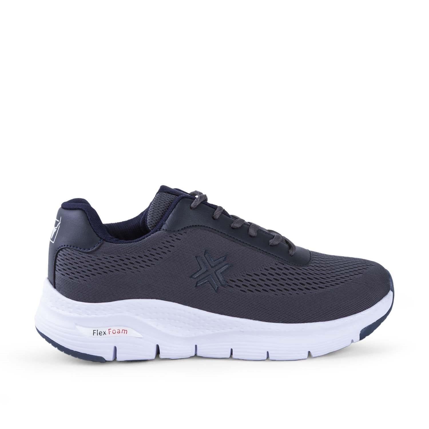 BUCKHEAD 4321 Timar Büyük Numara Gri Lacivert Erkek Comfort Sneaker Spor Ayakkabı v1