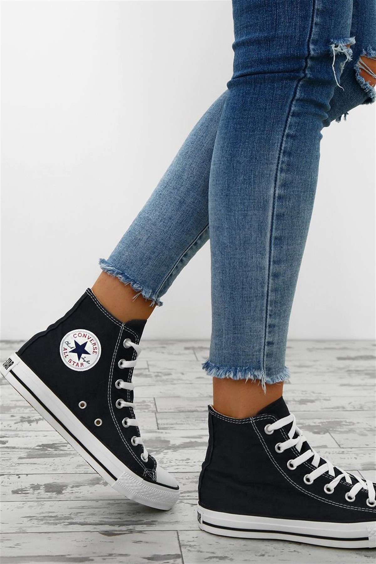 Converse All Star Hi Boğazlı Siyah Unisex Sneaker Spor Ayakkabı M9160 v4
