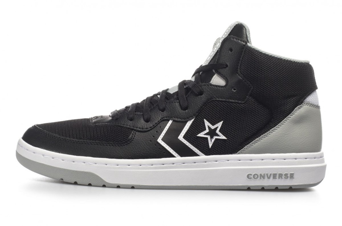 Converse Rival Hi Hakiki Deri Erkek Boğazlı Spor Ayakkabı Siyah Beyaz  171715C v1