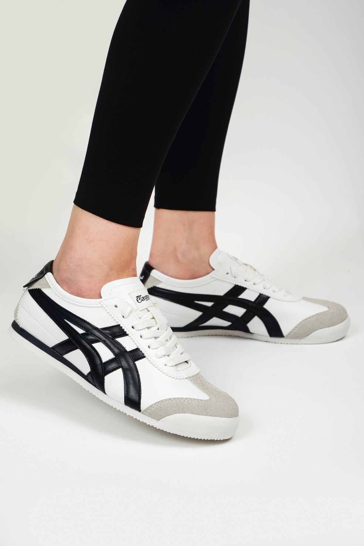 eTayger E-2006-2054 Beyaz Siyah Unisex Sneaker Spor Ayakkabı