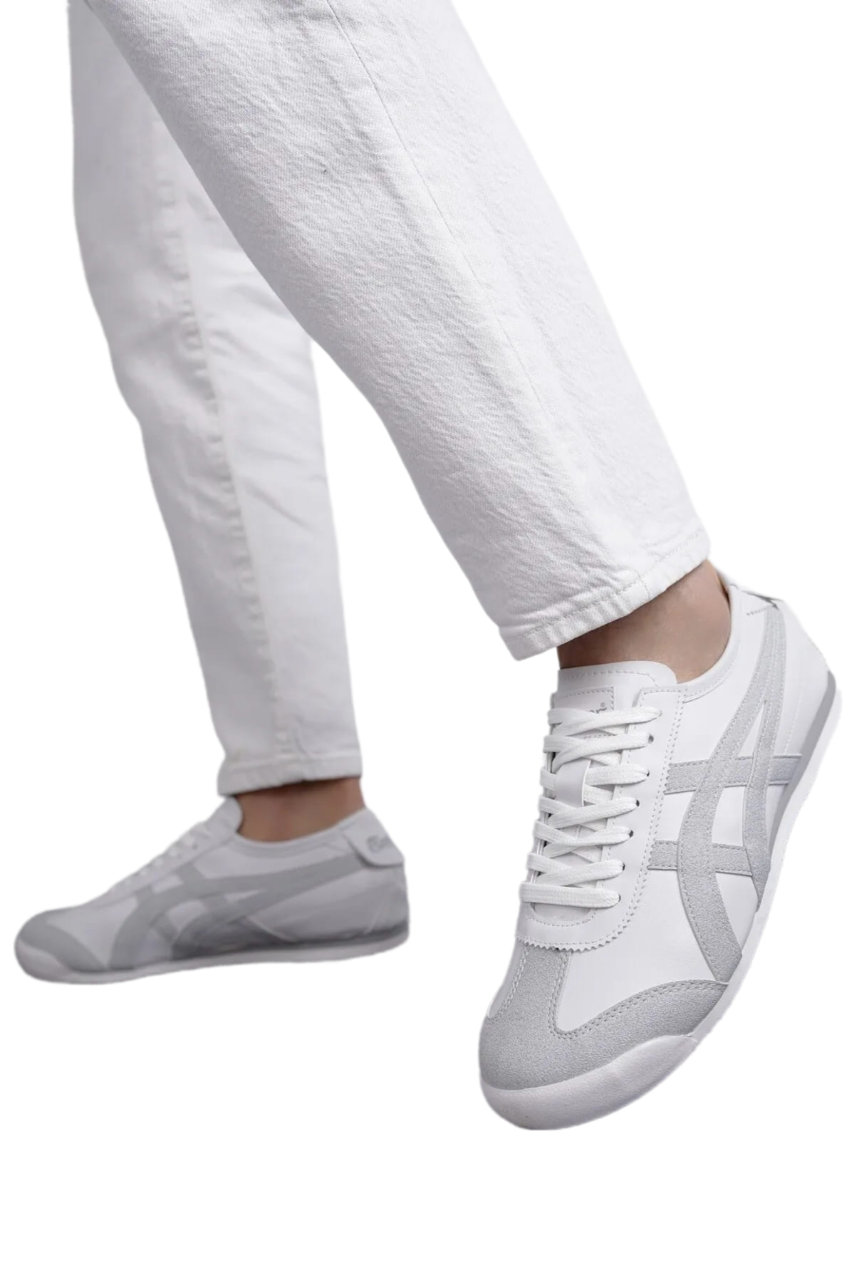 eTayger E-2056 Beyaz Gri Erkek Sneaker Spor Ayakkabı v1