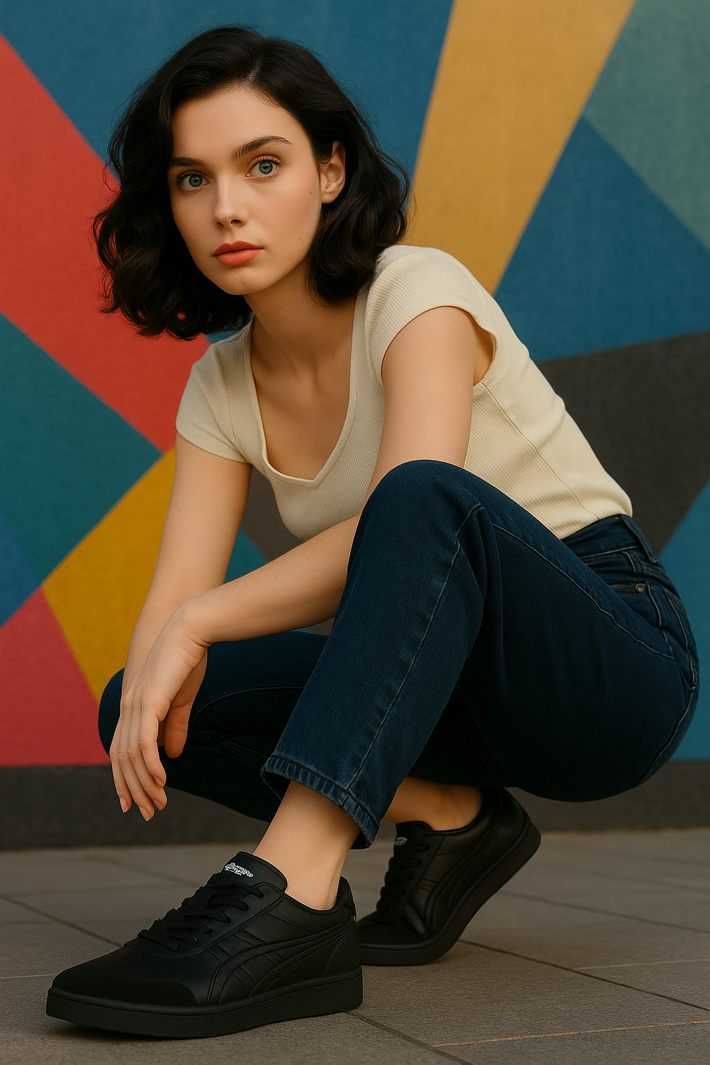 eTayger E-3151 SMB Siyah Siyah Unisex Sneaker Spor Ayakkabı v1