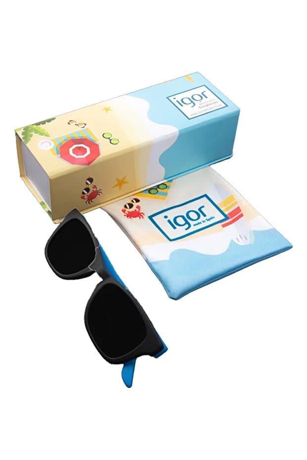 İgor Collage Çocuk Siyah Mavi Uv Korumalı Güneş Gözlük SS125-c196 v1
