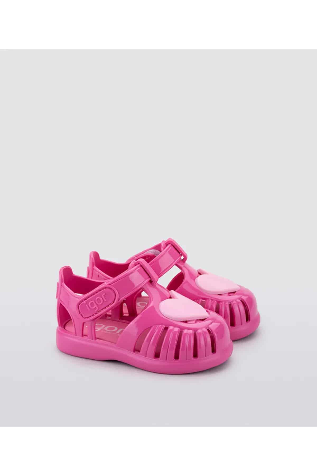 İgor Tobby Gloss Love Bebek Çocuk Sandalet S10310-007 Fuşya v1