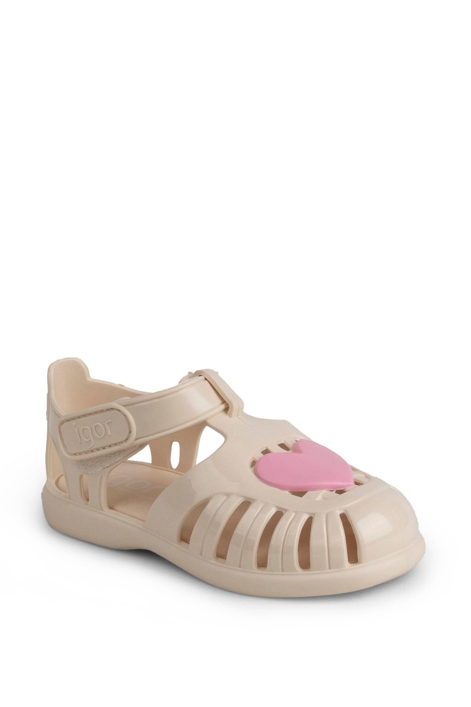 Igor Tobby Gloss Love Bebek Çocuk Sandalet S10310-079 (BB364) Marfil/Fildişi