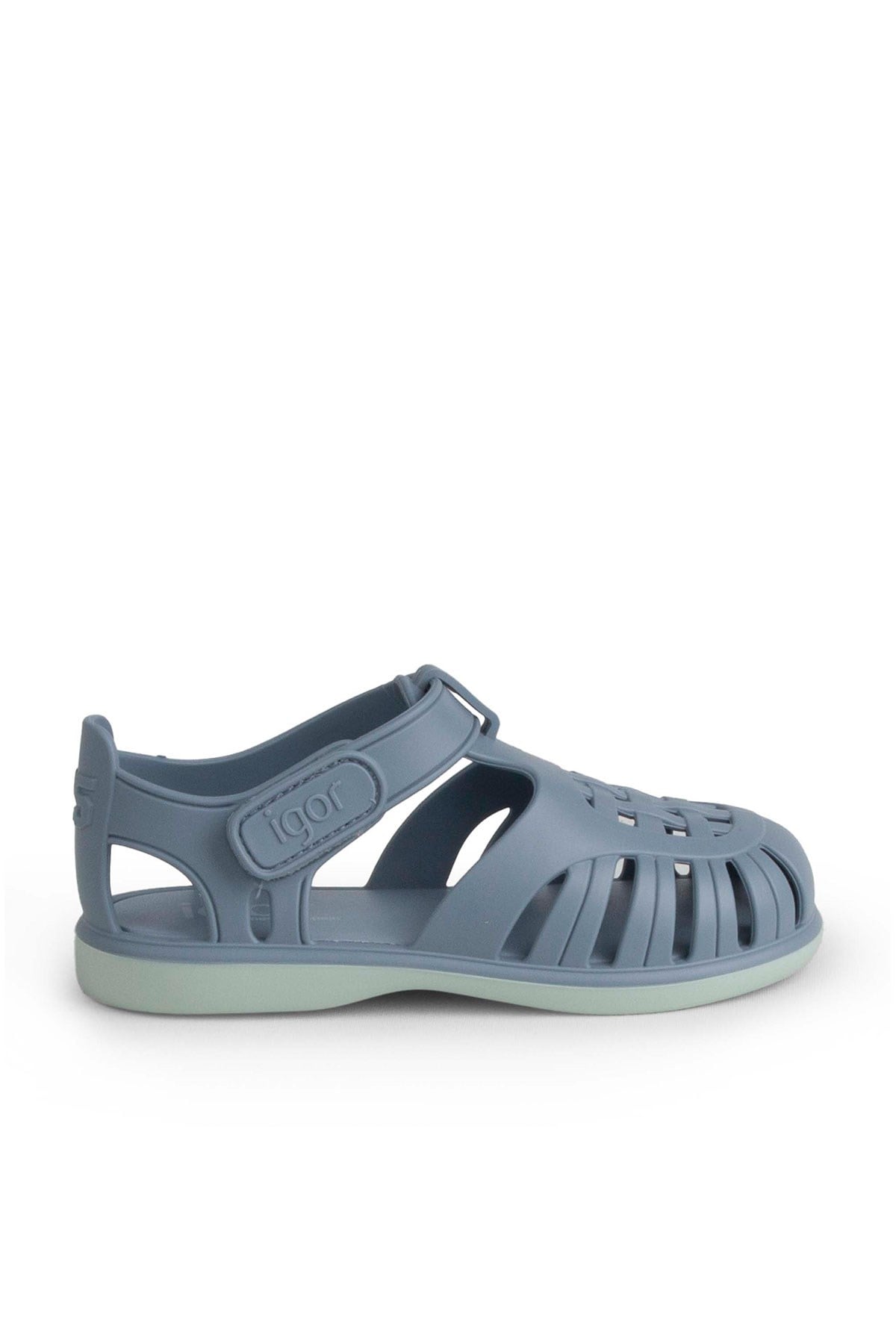 Igor Tobby Solid Bicolor Çocuk Cırtlı Sandalet Oceano BB355-225