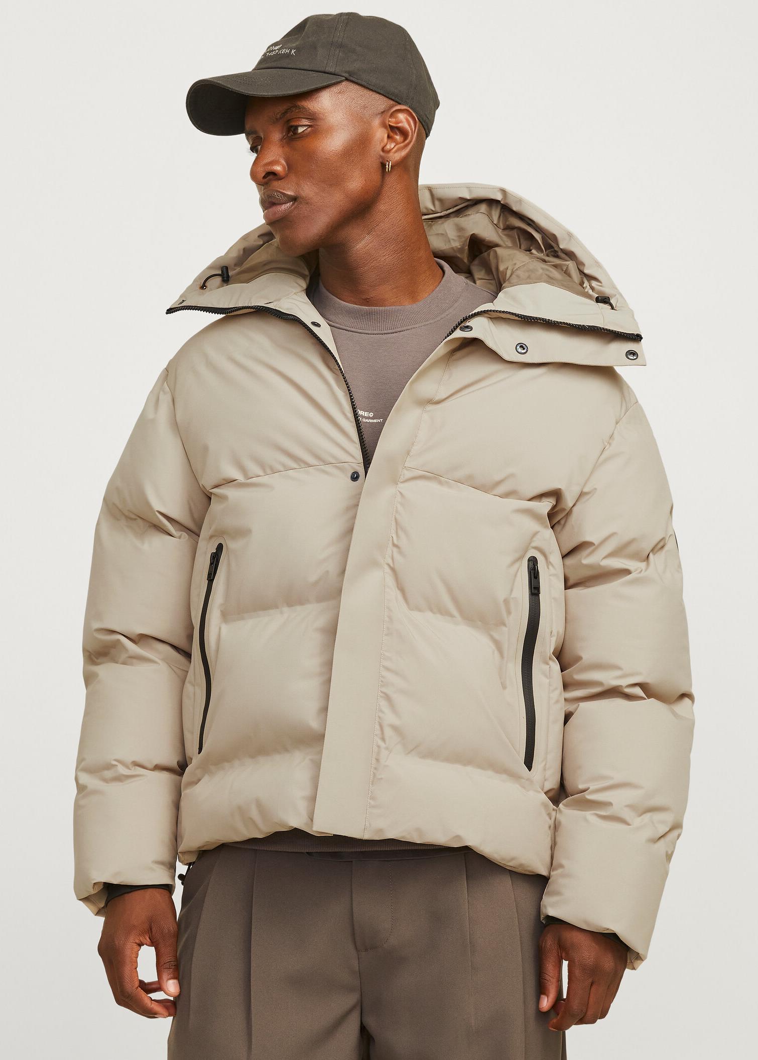 Jack & Jones ALPHA Puffer Sn Şişme Erkek Mont Bej 12261971 v1