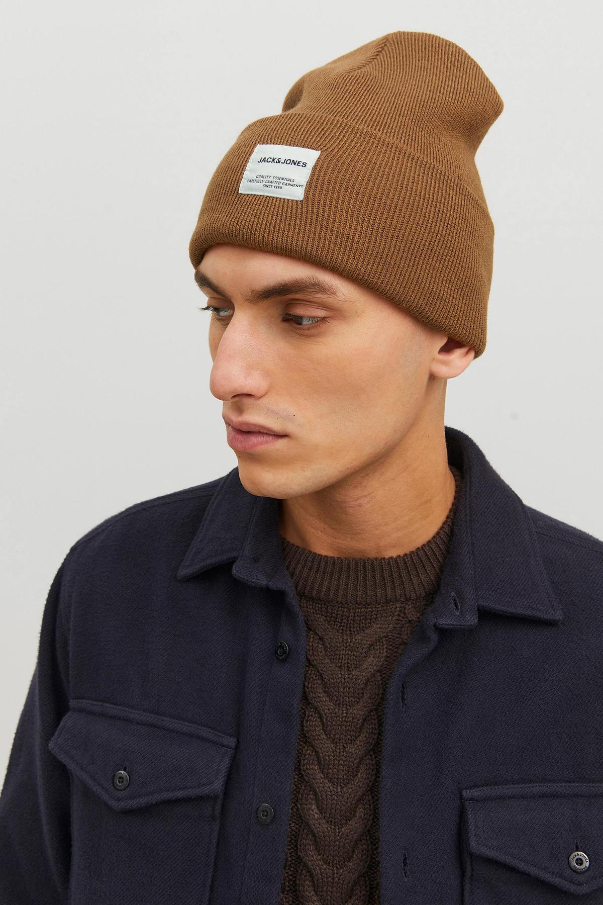 Jack & Jones JacLong Beanie Unisex Bere Rubber 12150627 v1