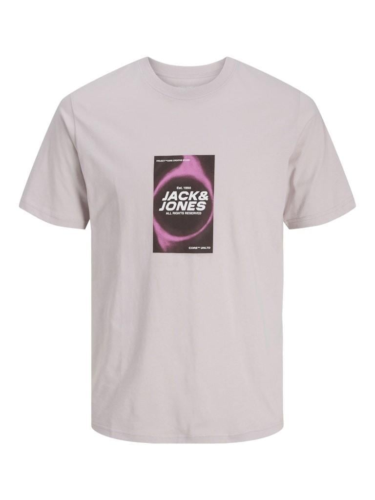 Jack & Jones JCORECHARGE J&J Logolu Erkek Mermer Lila TShirt 12276411 v1