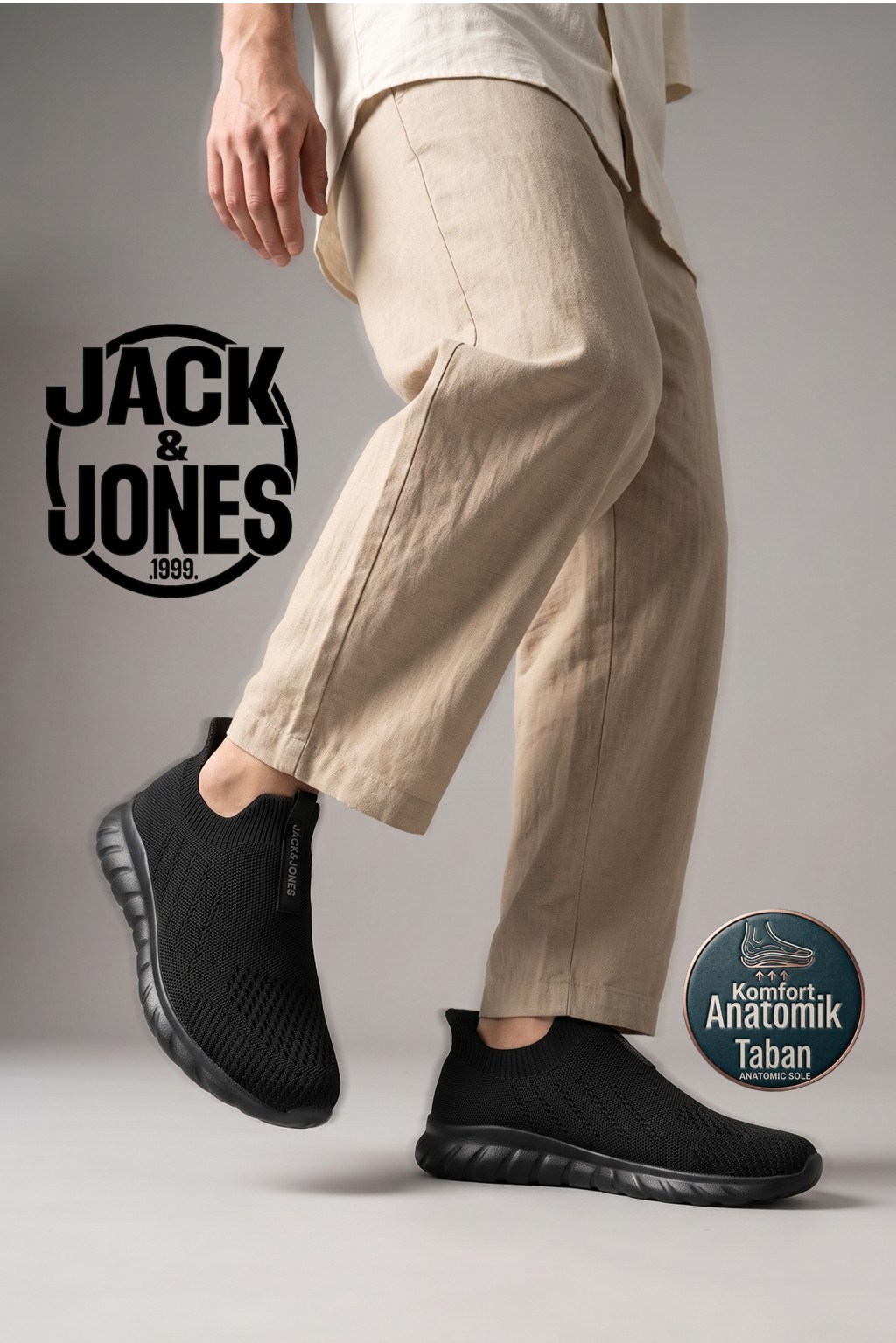 Jack & Jones JFWJESMOND Erkek Full Siyah Sneaker Aqua Spor Ayakkabı 12289351