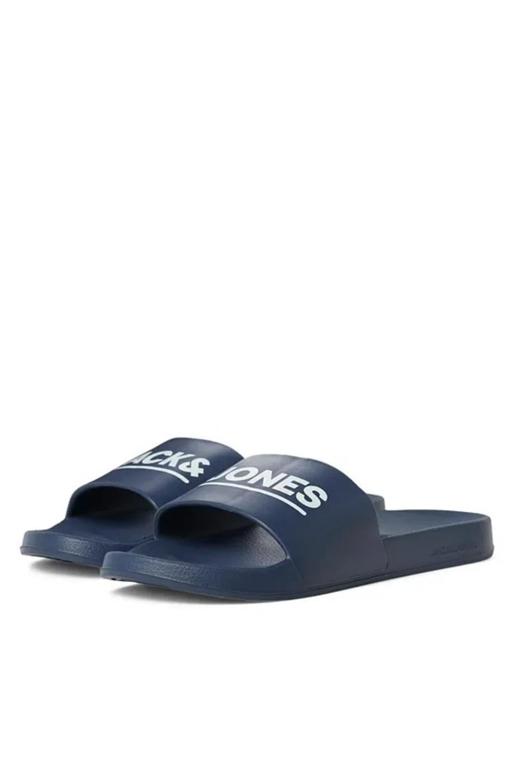 Jack & Jones JFWOLLIE SLIDER Erkek Günlük Plaj Terlik 12236477 Lacivert v1