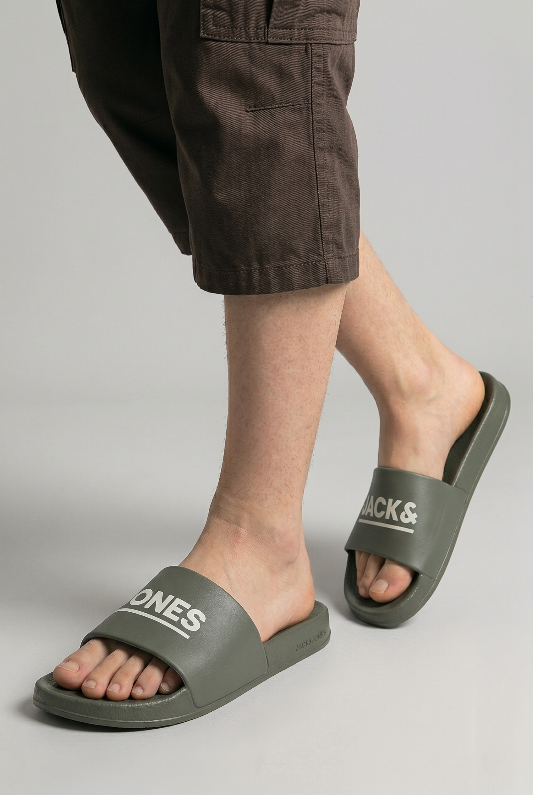 Jack & Jones Jfwollie Slider Erkek Yeşil Günlük Plaj Terlik 12236477 