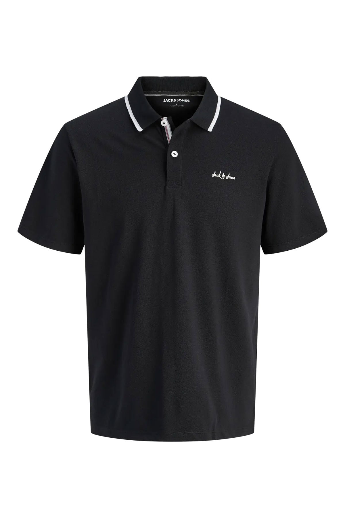Jack & Jones Jjblaze Polo Yakalı Siyah Tshirt 12288376