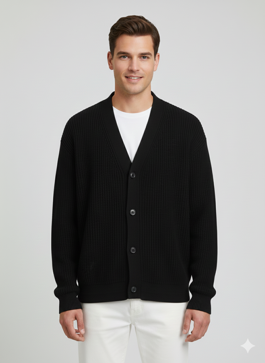 Jack & Jones JJCONNOR Knit Cardigan Siyah Renk Hırka 12278960