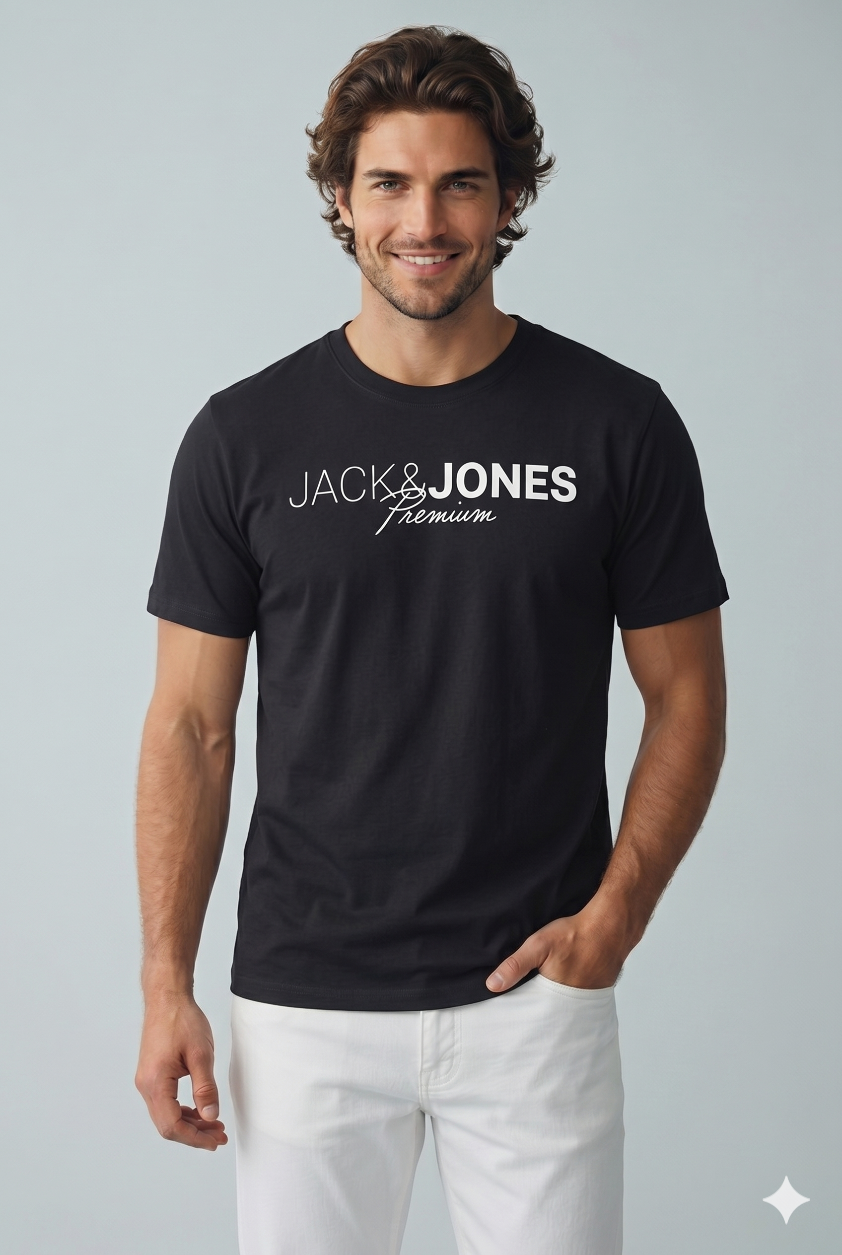 Jack & Jones JPRBLANEO SS TEE FST Logolu Erkek Siyah Tişört 12298018
