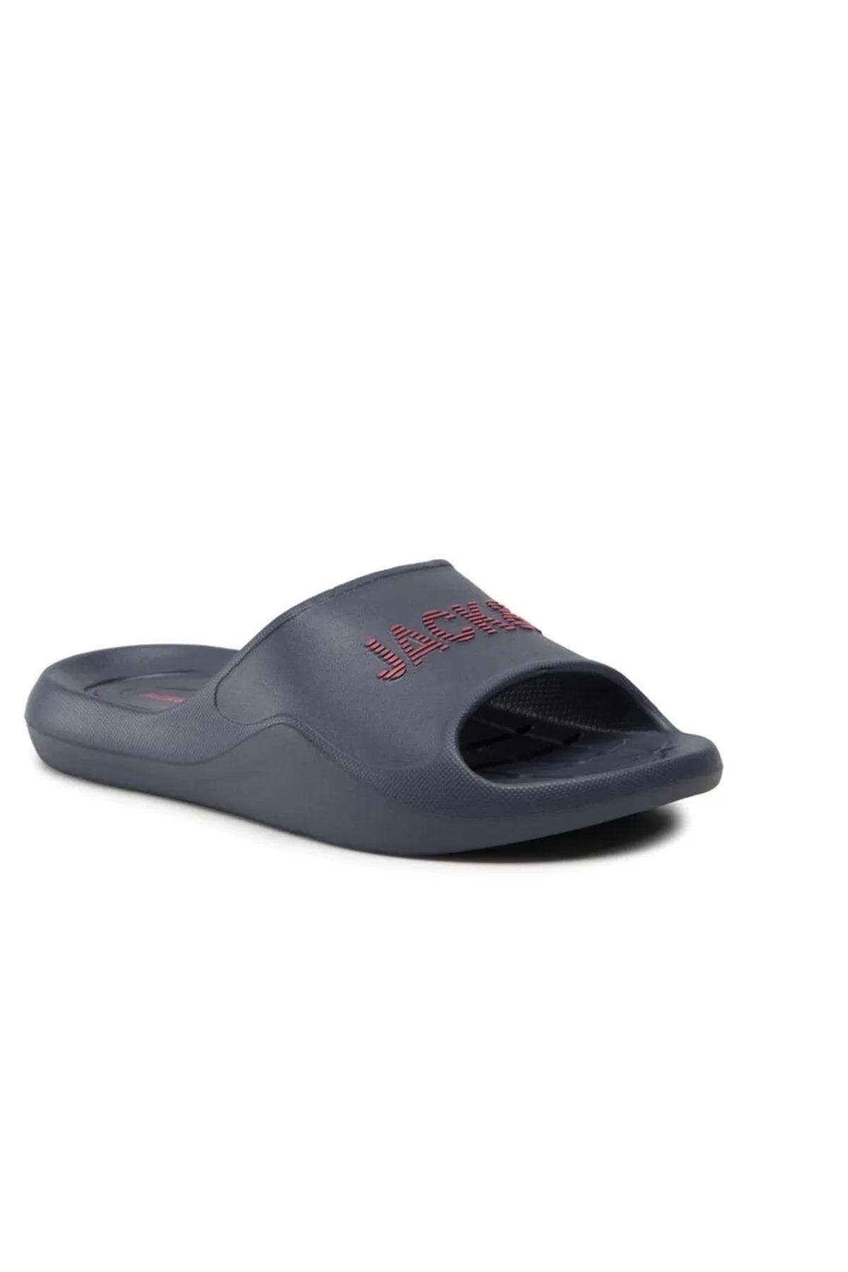 Jack & Jones Larry Logo Baskılı Terlik 12204005 Trekking Lacivert v1