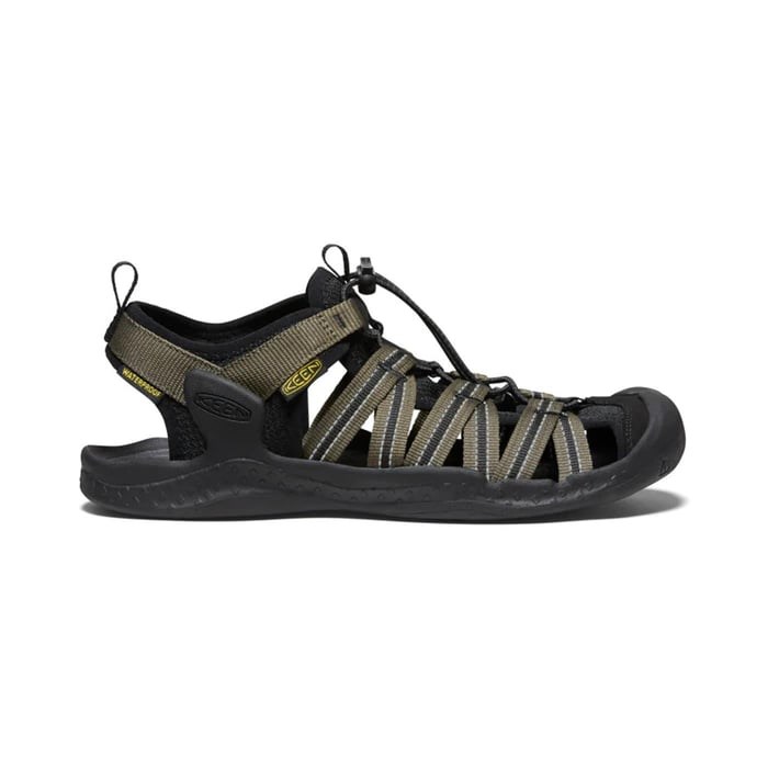 Keen Drift Creek H2 Haki Erkek Sandalet Outdoor Tracking Sandalet Ayakkabı 1026123 Dark Olive Black