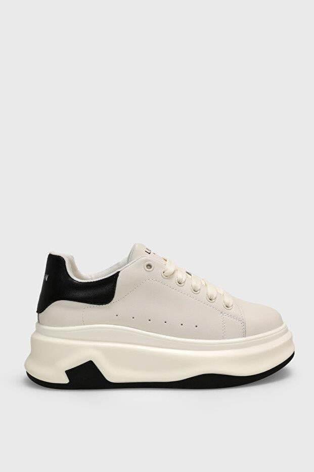 Lufian April Ekru Kadın Sneaker Ayakkabı 121230028