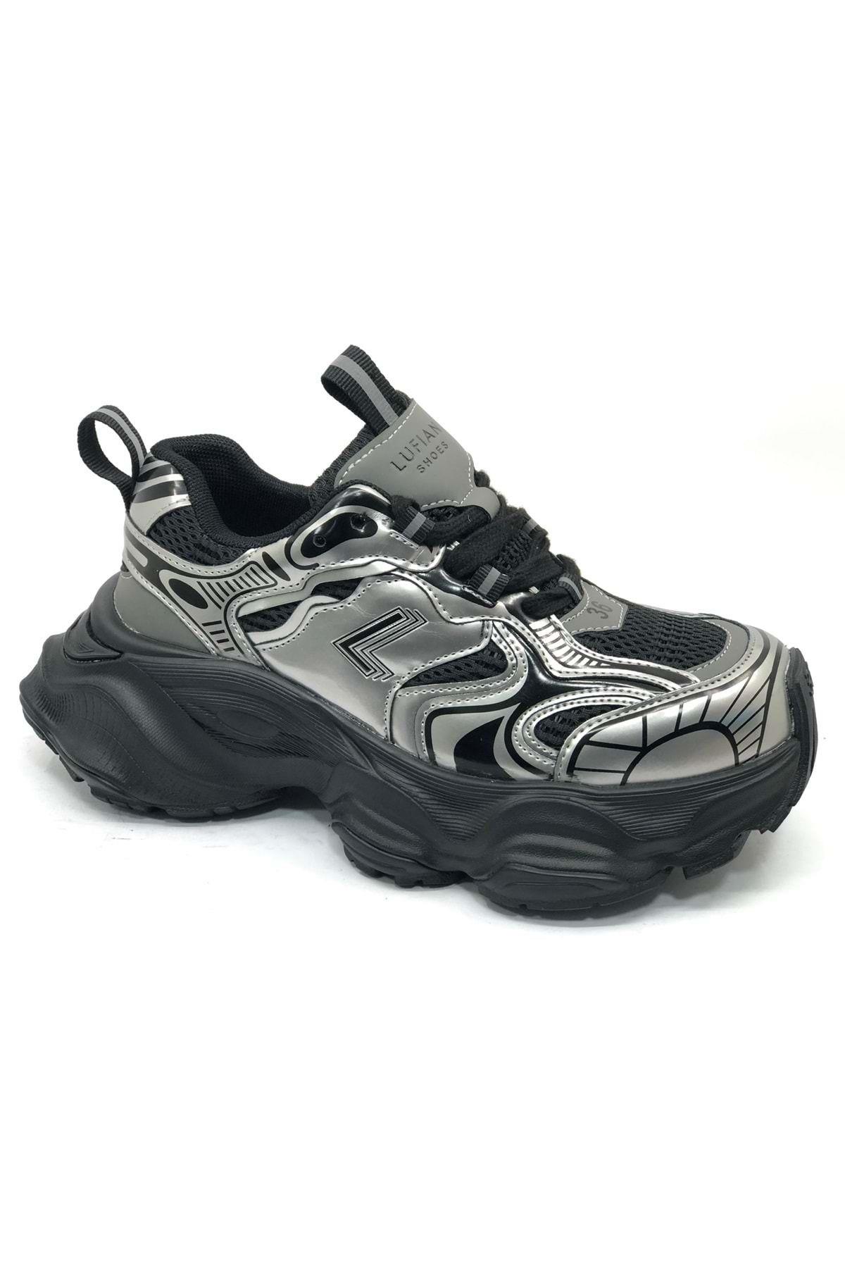 Lufian Arina Siyah Kadın Sneaker Ayakkabı v1