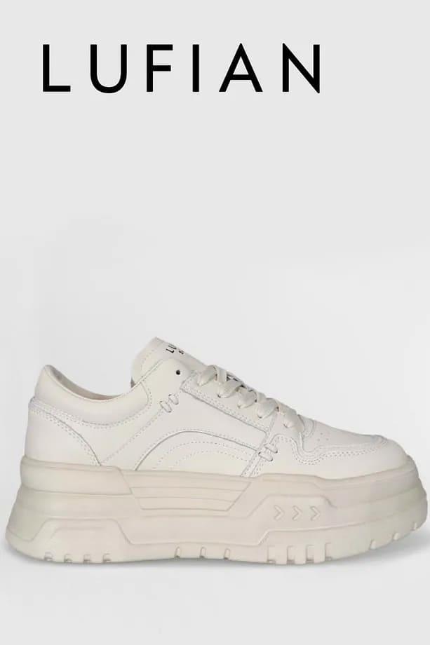 Lufian Darla Beyaz Kadın Deri Sneaker Ayakkabı 121230020 v1