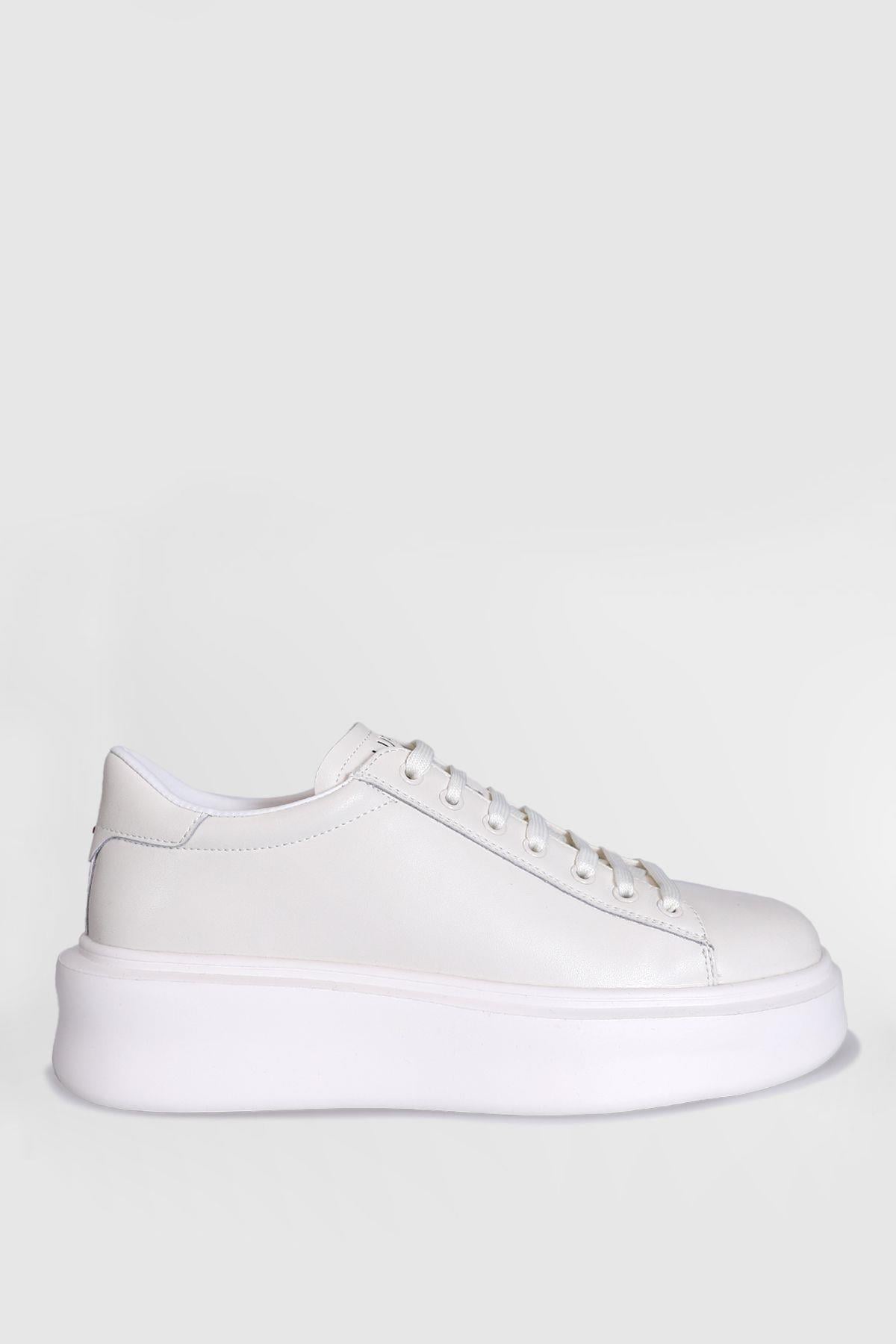 Lufian Gage Beyaz Hakiki Deri Erkek Sneaker Ayakkabı 111230205-220-221