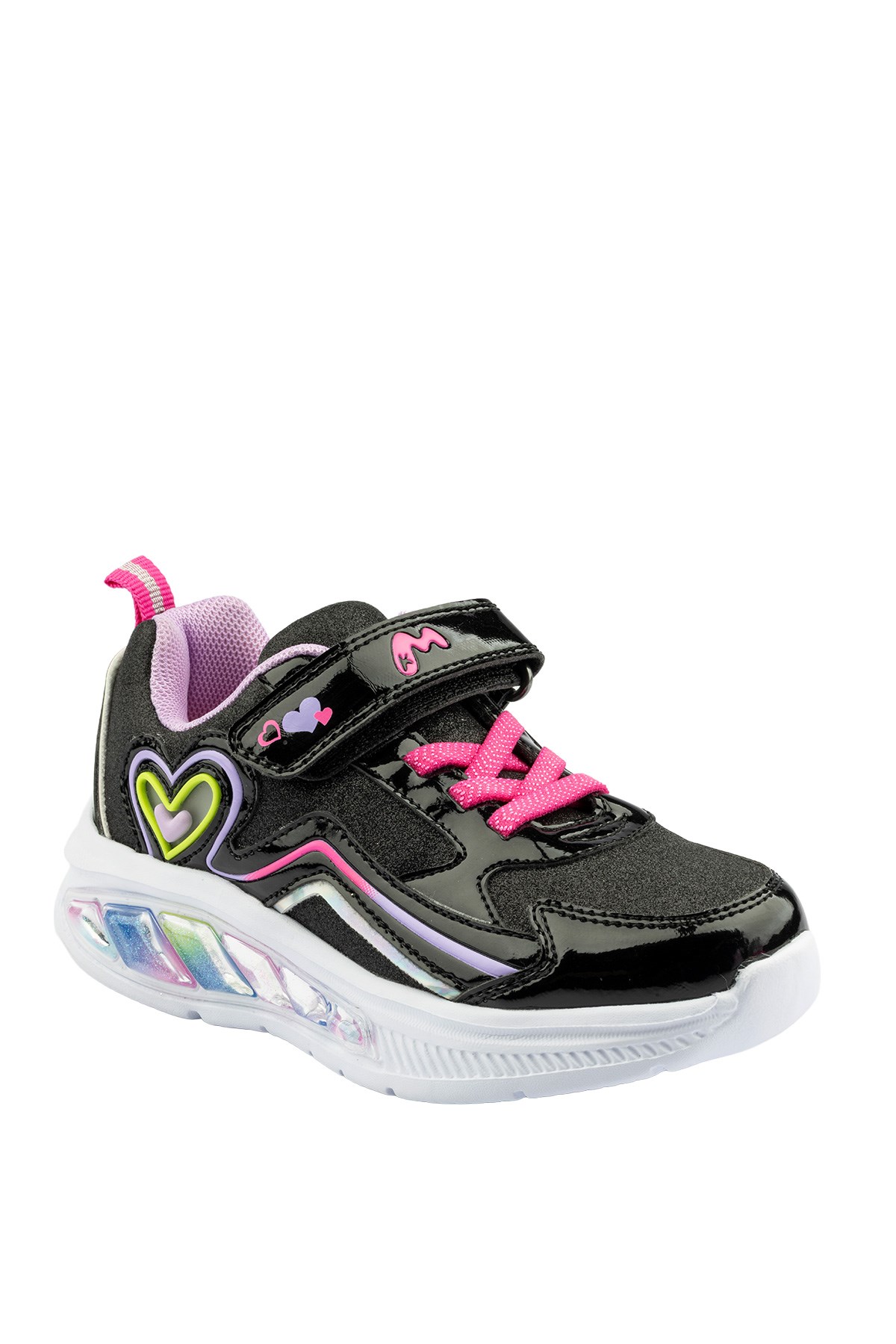 Marco Kids Işıklı Siyah Çocuk Spor Ayakkabı 03-26Y309-P1