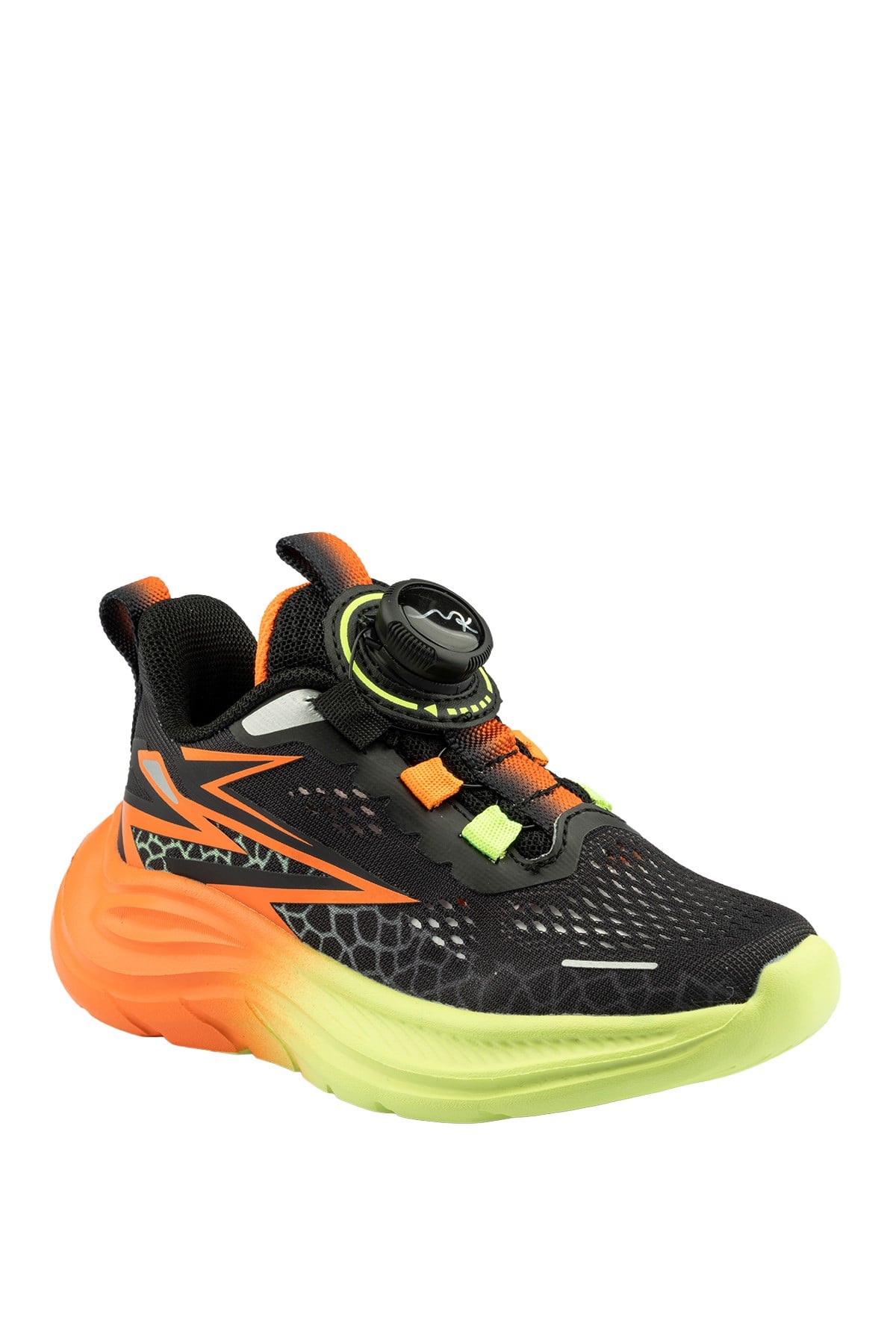 Marco Kids Siyah Turuncu Çocuk Filet Spor Ayakkabı 05-26Y538-S2