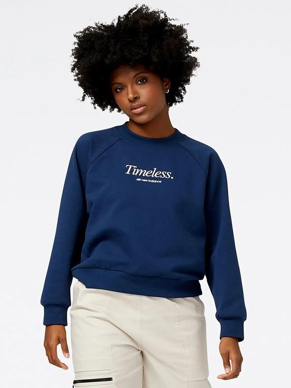New Balance Lacivert Kadın Sweatshirt WNC3380-IND v1