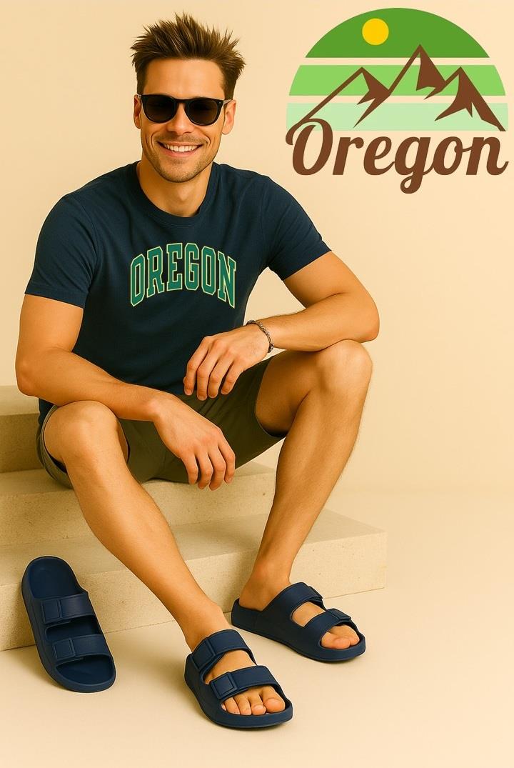 Oregon Shoes FeelUp Comfort Eva Erkek Deniz Günlük Cırtlı Terlik Laci v1