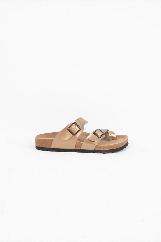 Roy Jones 7010 SunnyStride Unisex Gold Günlük Terlik v1