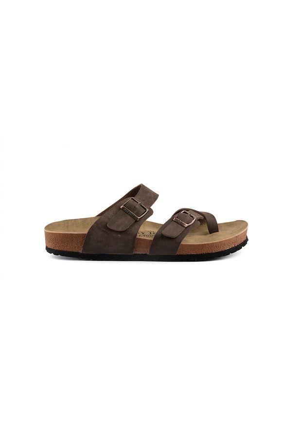 Roy Jones 7010 SunnyStride Unisex Kahverengi Günlük Terlik v1