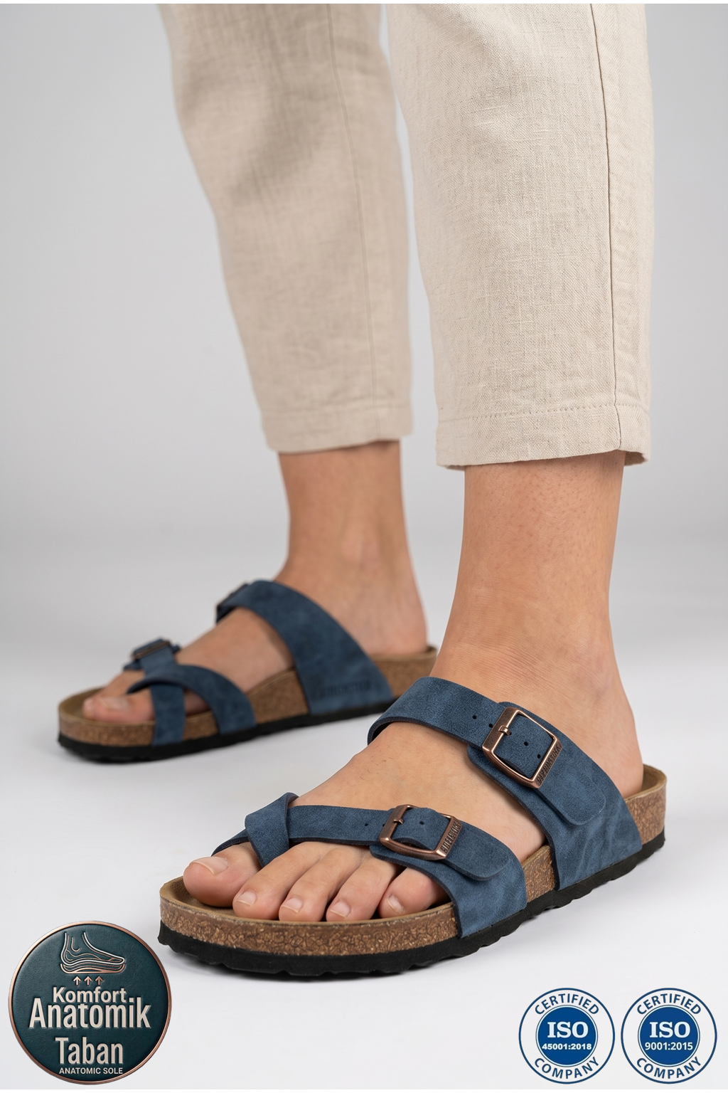 Roy Jones 7010 SunnyStride Unisex Lacivert Günlük Terlik
