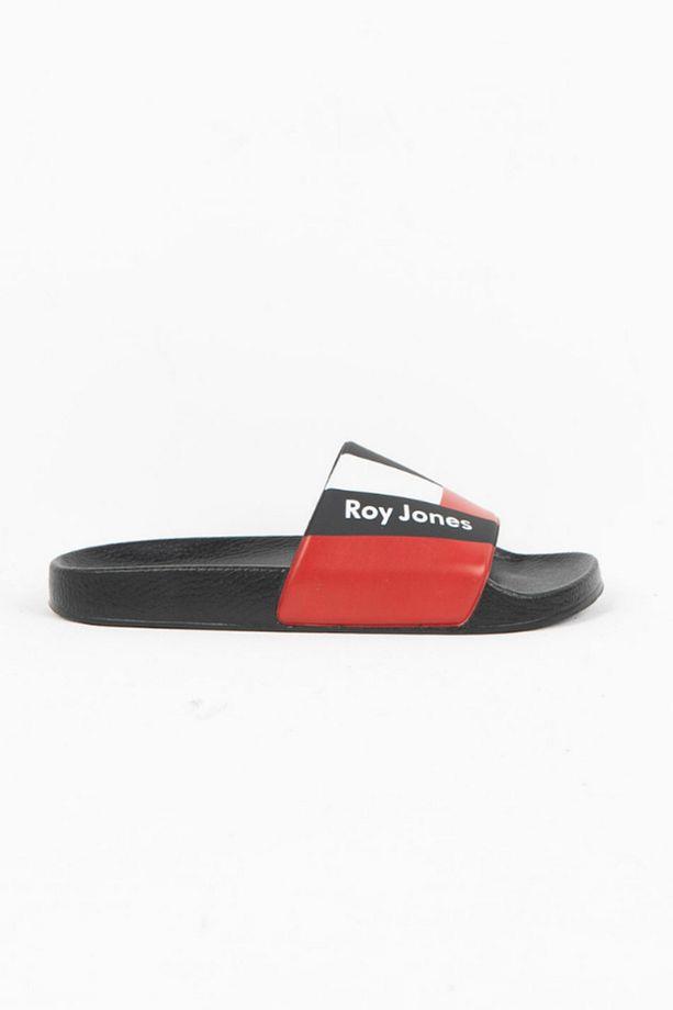 Roy Jones 8300 Unisex Siyah Çift Toka Günlük Terlik v1
