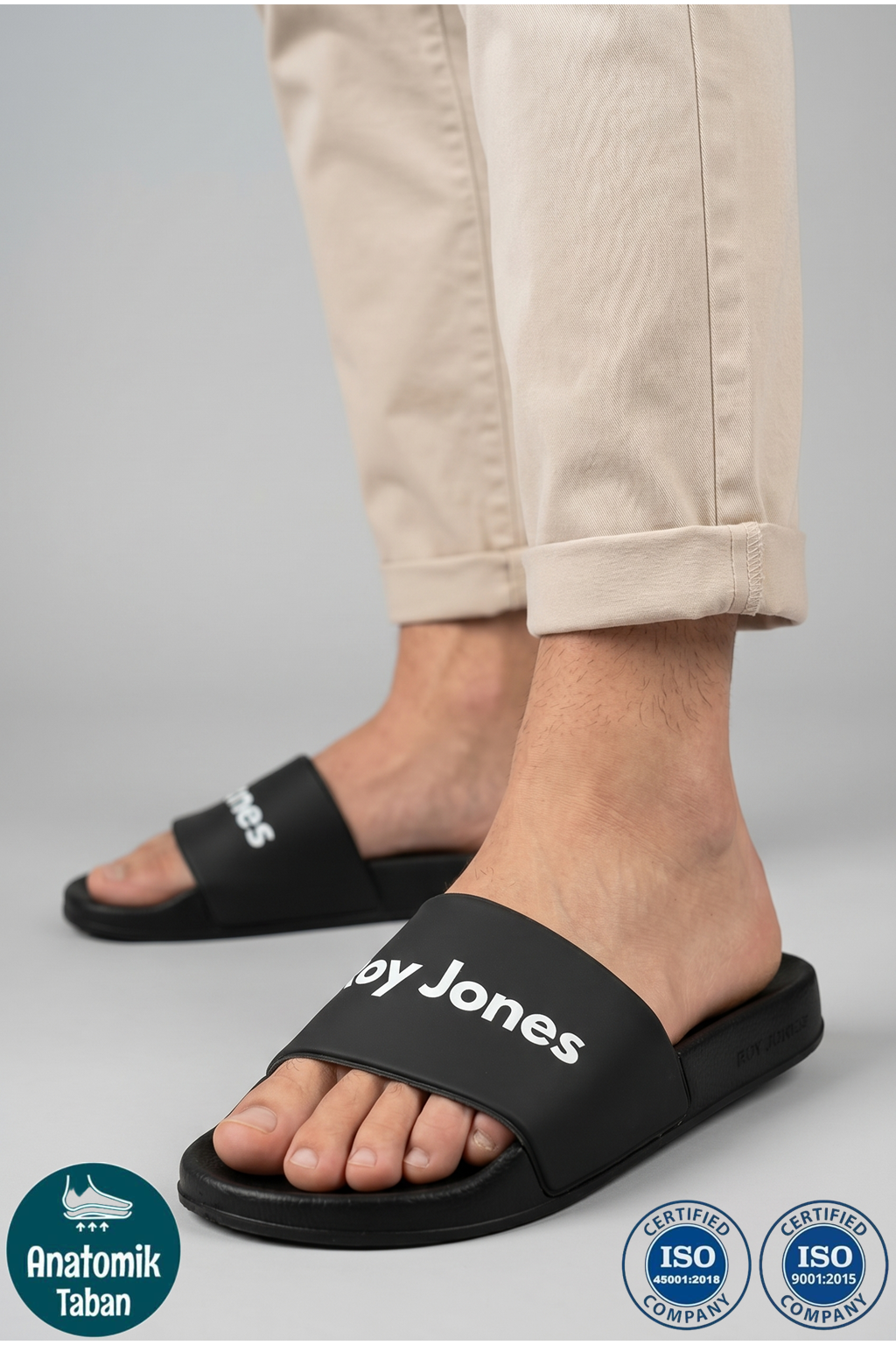 Roy Jones Summery Slide Erkek Siyah Günlük Terlik 8100