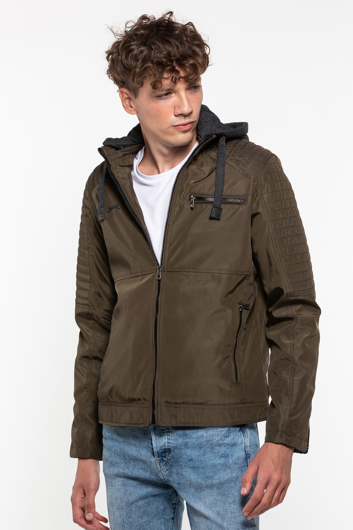 Slazenger Hazel Erkek Mont Haki ST29JE010-800