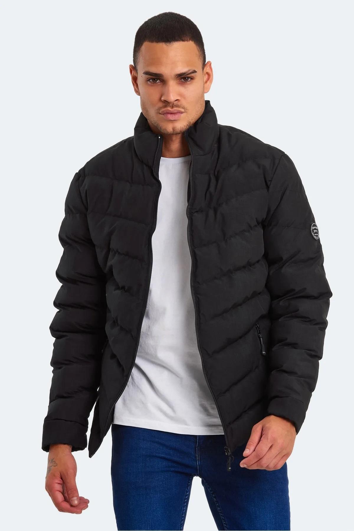 Slazenger Head New Erkek Puffer Şişme Mont Siyah v1