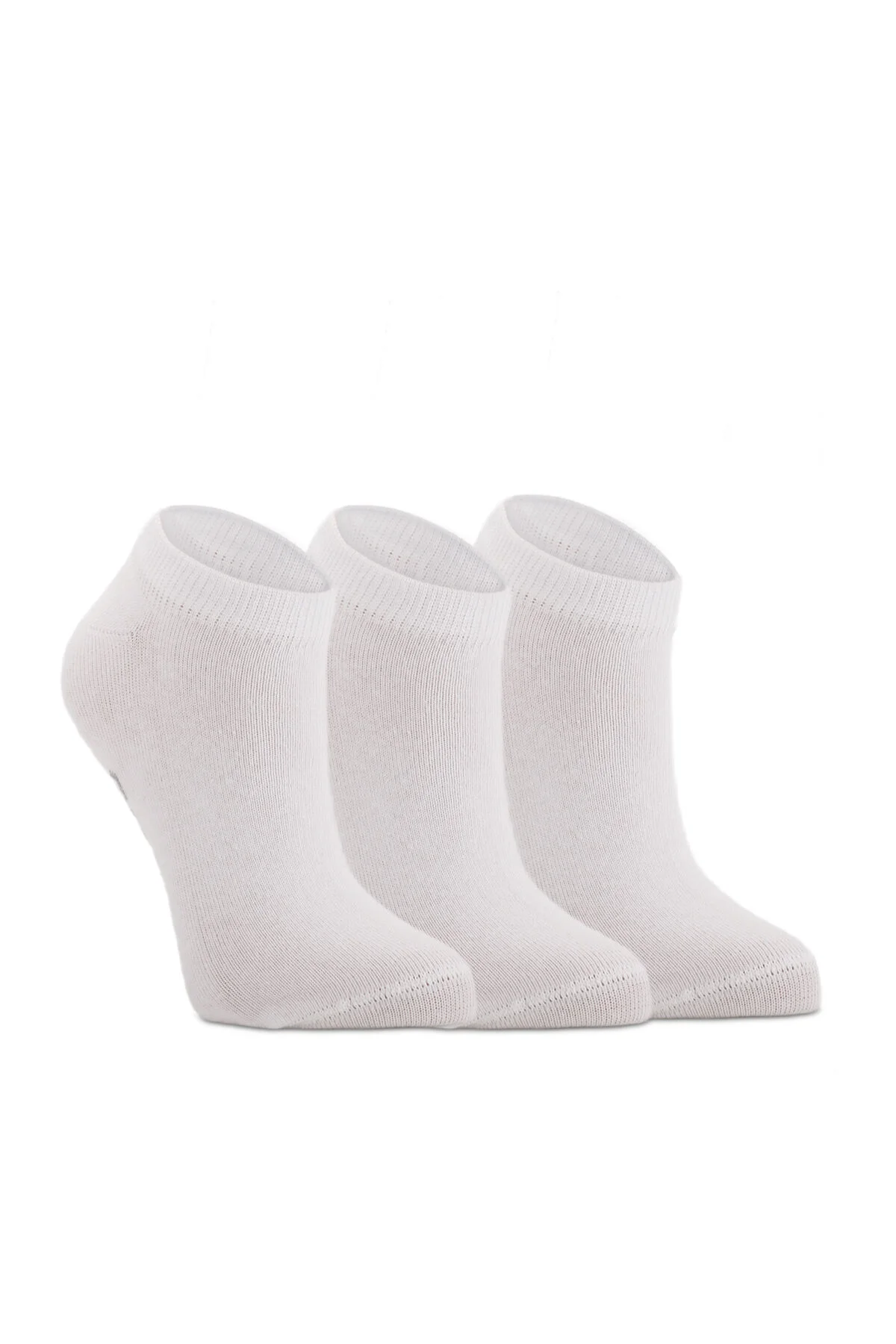 Slazenger Jadon Unisex Spor Kısa Çorap 36-44 Beyaz 3 lü Paket v1