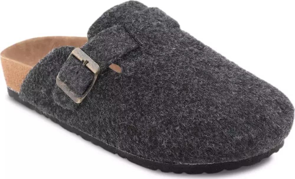 Slazenger Leo In Erkek Koyu Gri Füme Antrasit Keçe Ev Terlik