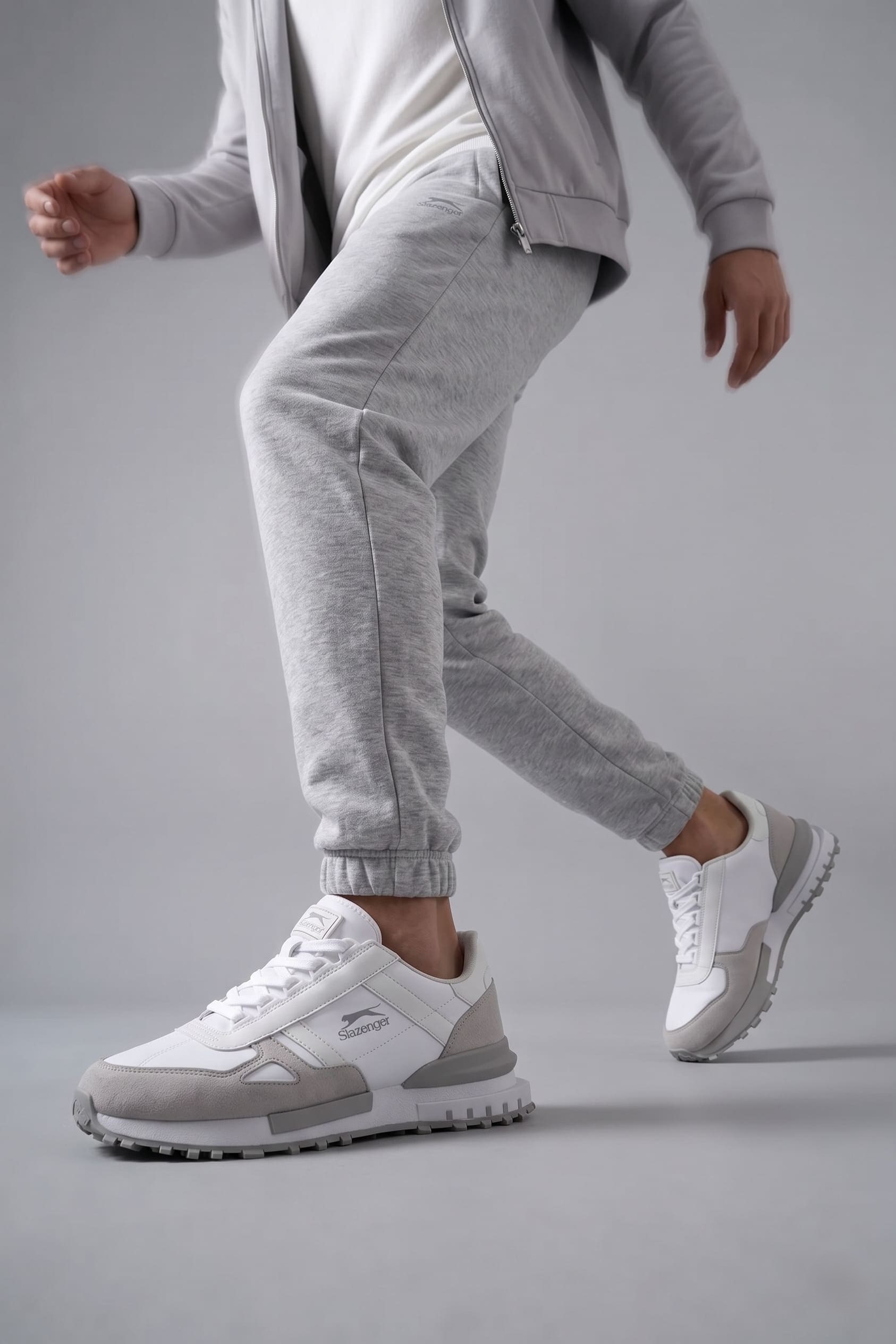 Slazenger Skate Beyaz Gri Koşu & Yürüyüş Spor Ayakkabısı SA16RE022-002