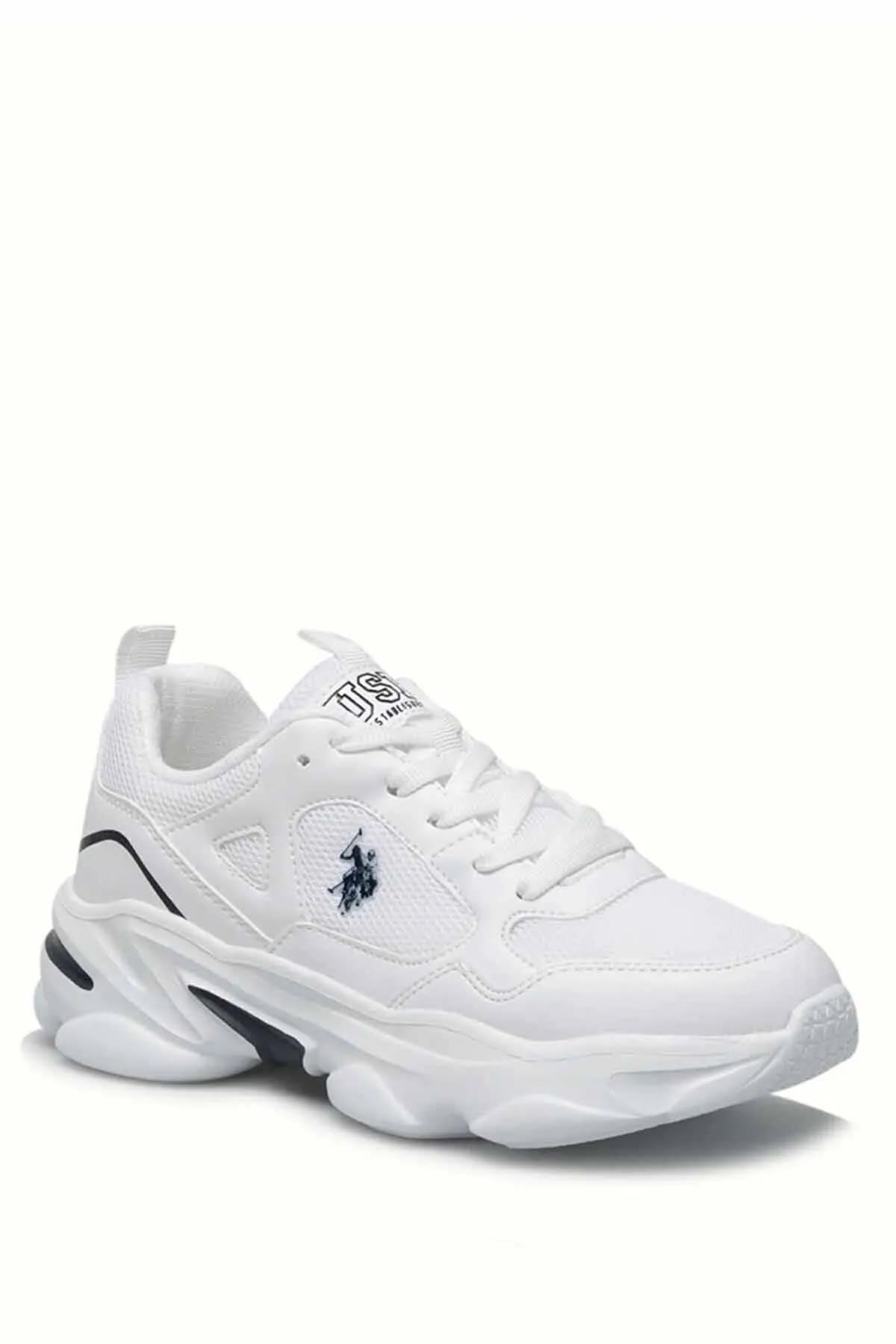 U.S. Polo Assn. Bob Beyaz Laci Kadın Sneaker Spor Ayakkabı