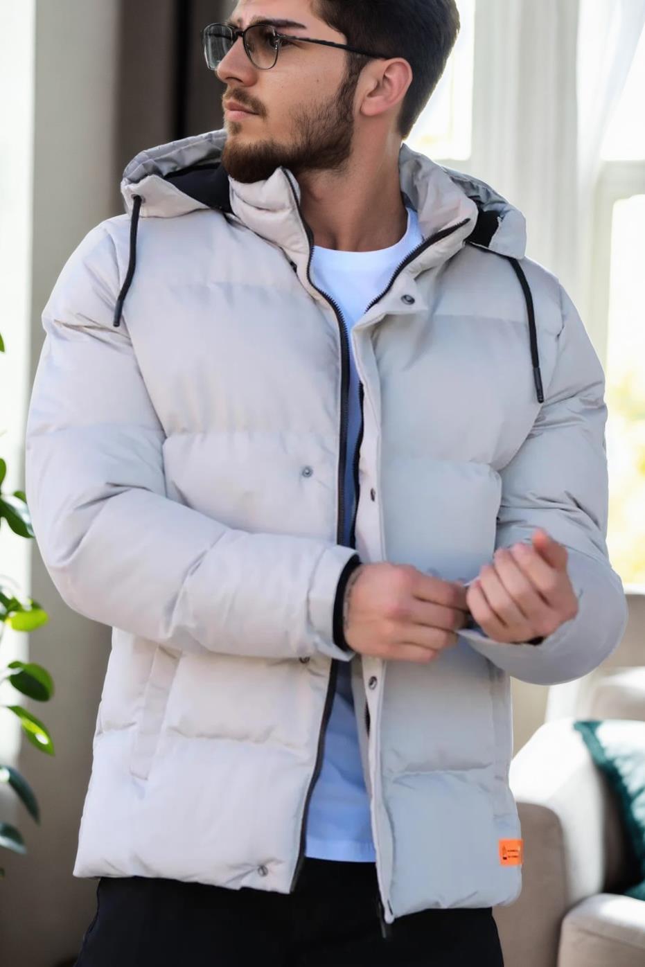 23453 Dewberry Removable Hood Faux Fur Lined Slim fit Jacket-TAŞ
