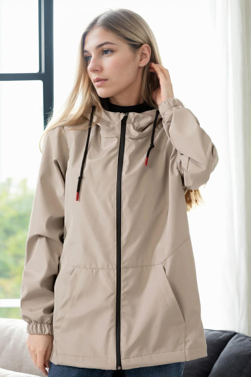 53121 Dewberry Hooded Women Raincoat-TAŞ