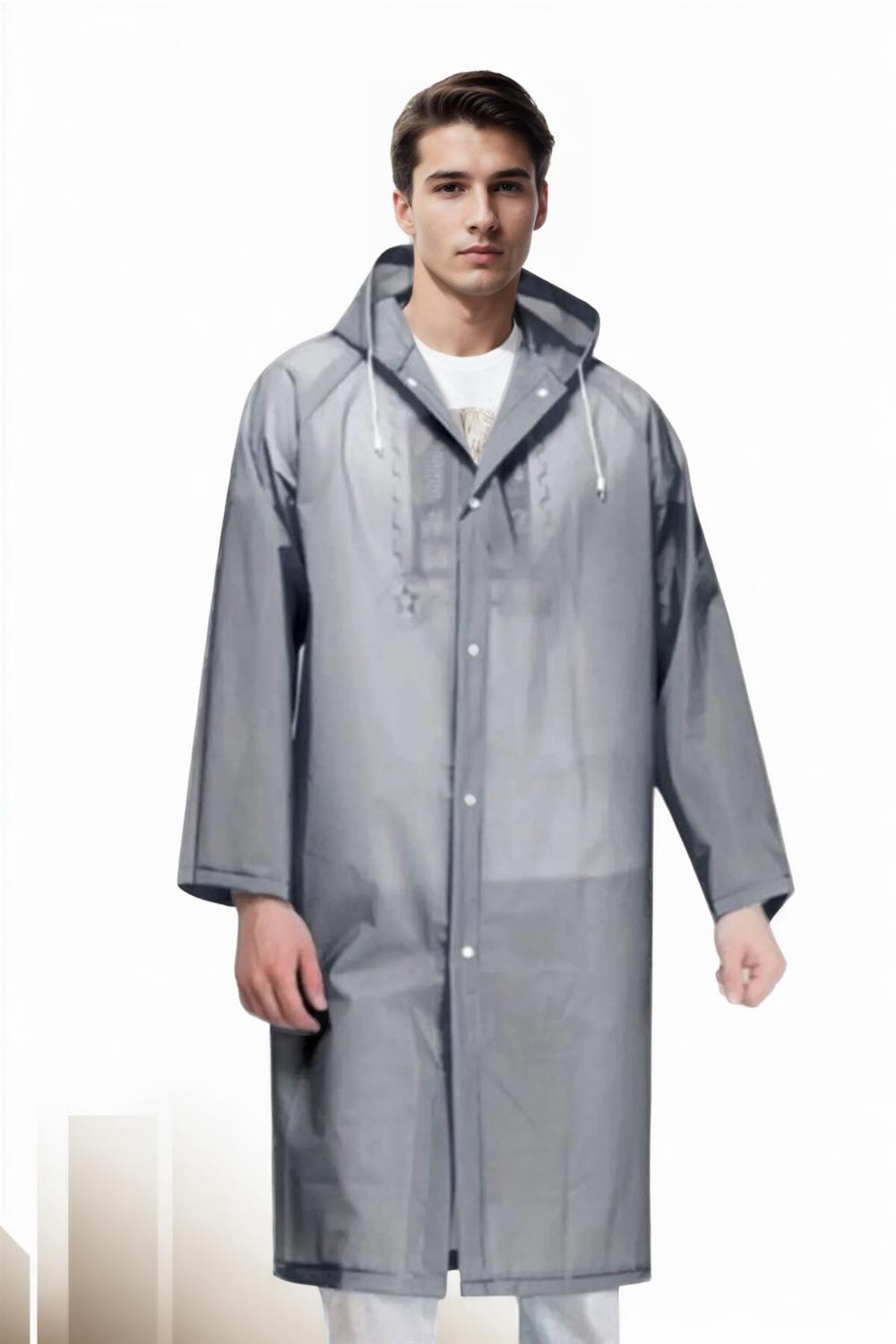 89028 Dewberry Water Windproof Mens Raincoat-GRİ