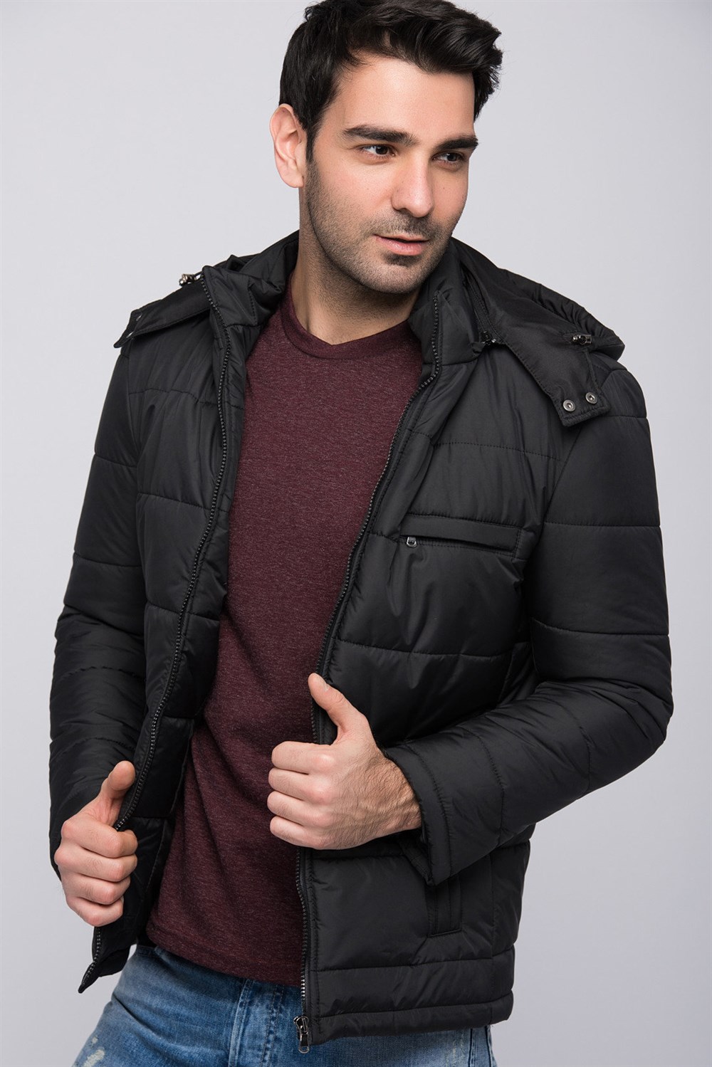 M8601 DEWBERRY ERKEK MONT-SİYAH