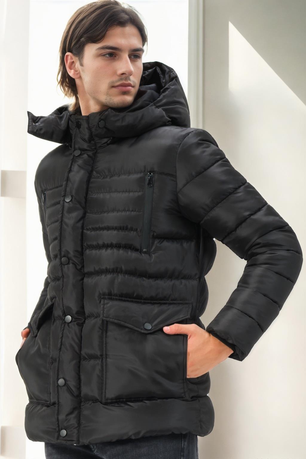 M8657 DEWBERRY ERKEK MONT-SİYAH-1