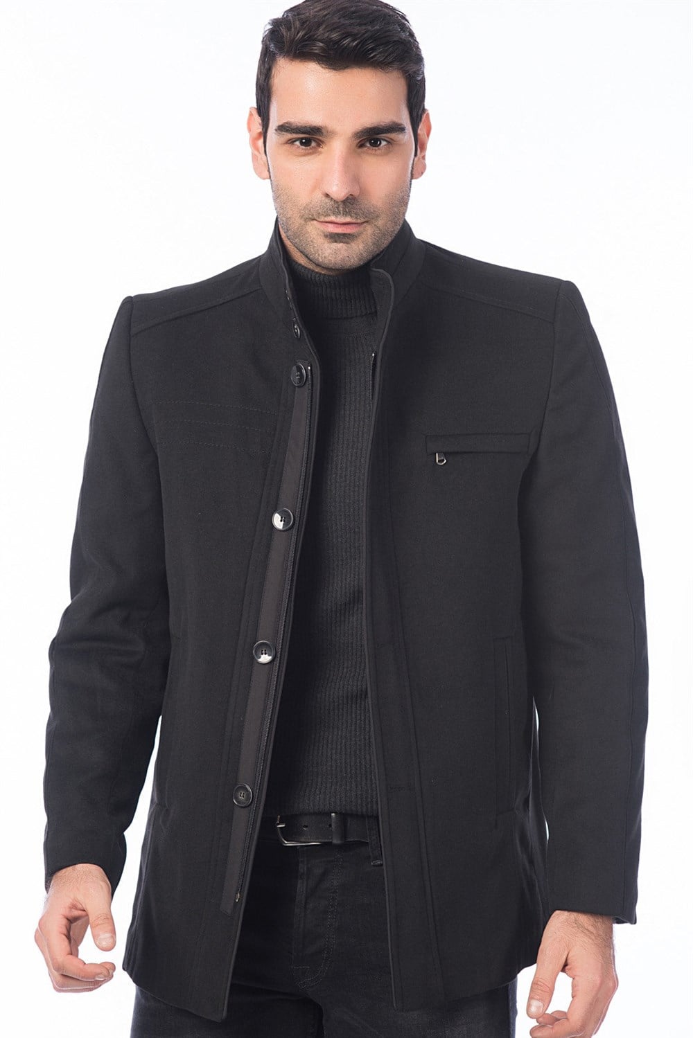 PLT8304 DEWBERRY PALTO-SİYAH