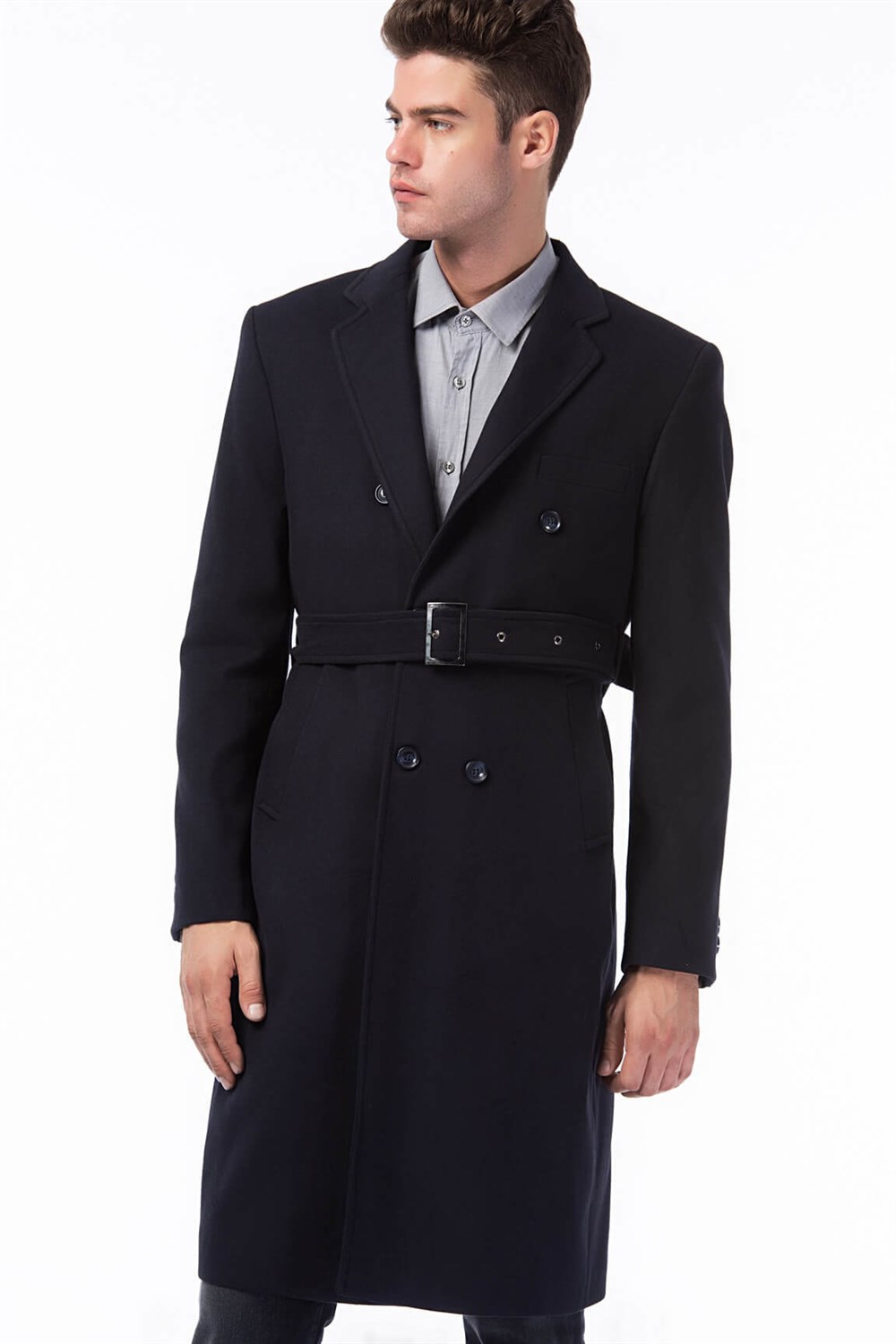 PLT8316 DEWBERRY ERKEK PALTO-LACİVERT