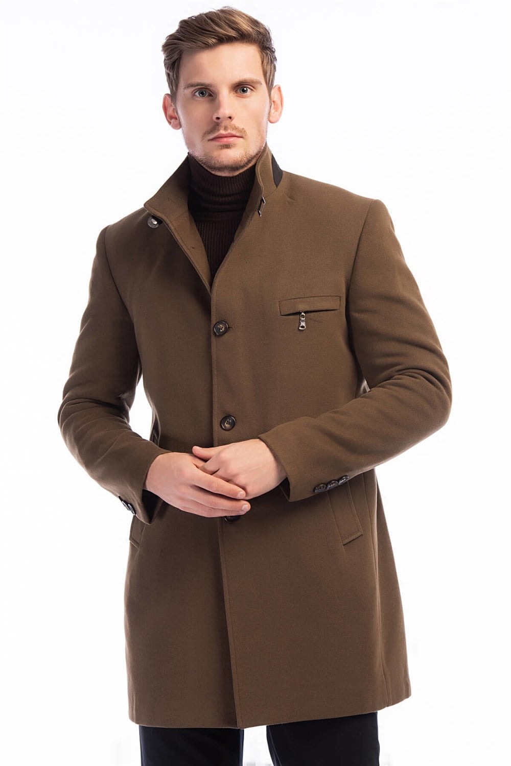 PLT8367 DEWBERRY ERKEK PALTO-CAMEL